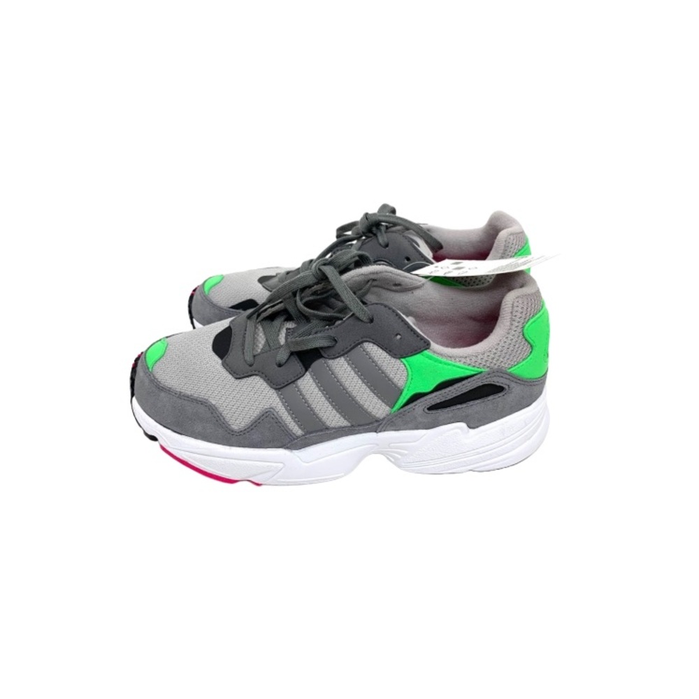 Adidas Retro 90’s Torsion Yung 96-J Trefoil Sneakers Gray White Neon Green Pink